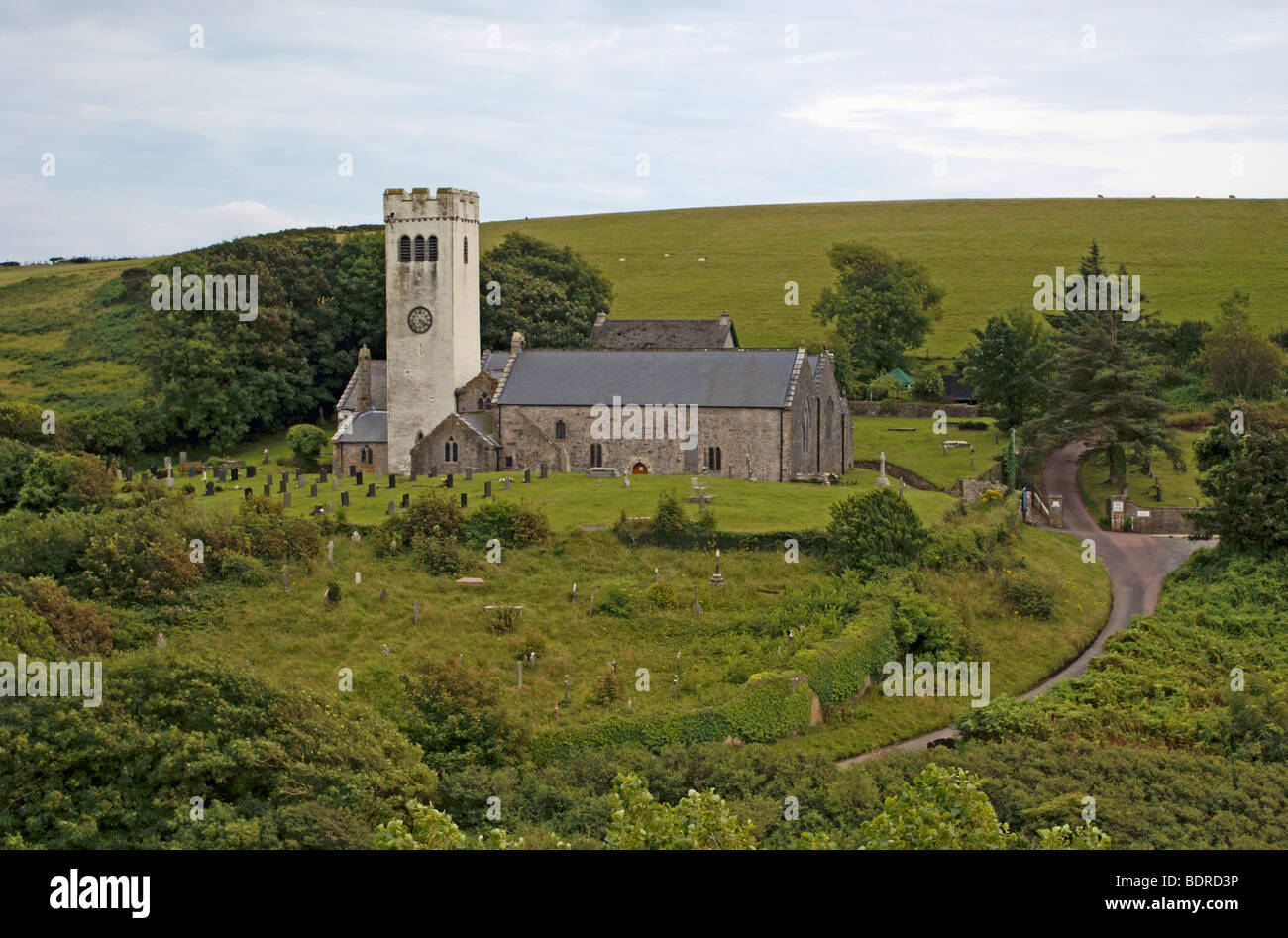 St James Church in St Florence dans l'ouest du pays de Galles Pembrokeshire Banque D'Images