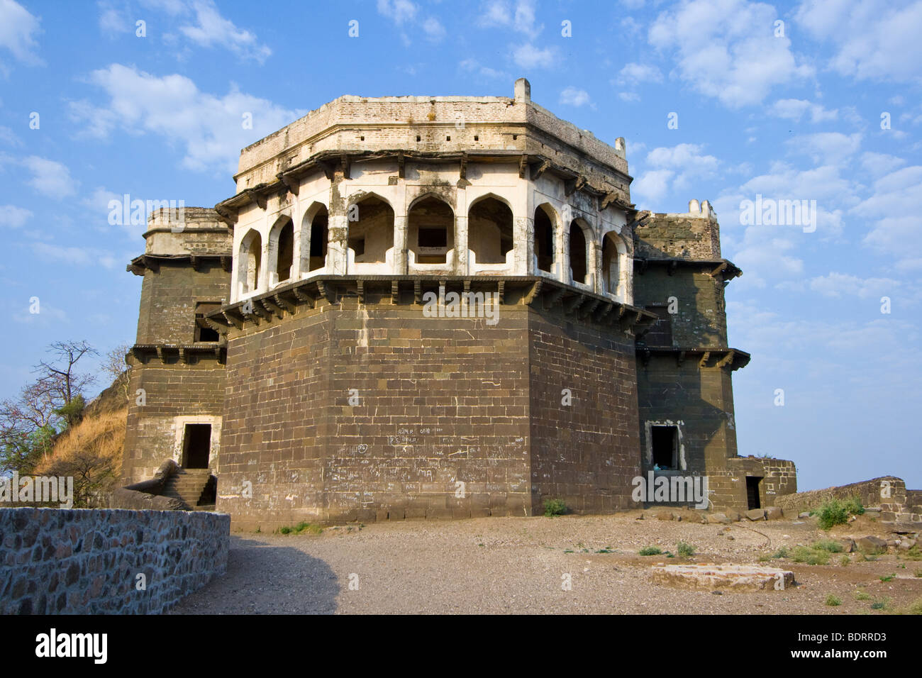 Le Pavilian Moghol à la Citadelle de Devagiri Fort de Daulatabad près de Aurangabad Inde Banque D'Images