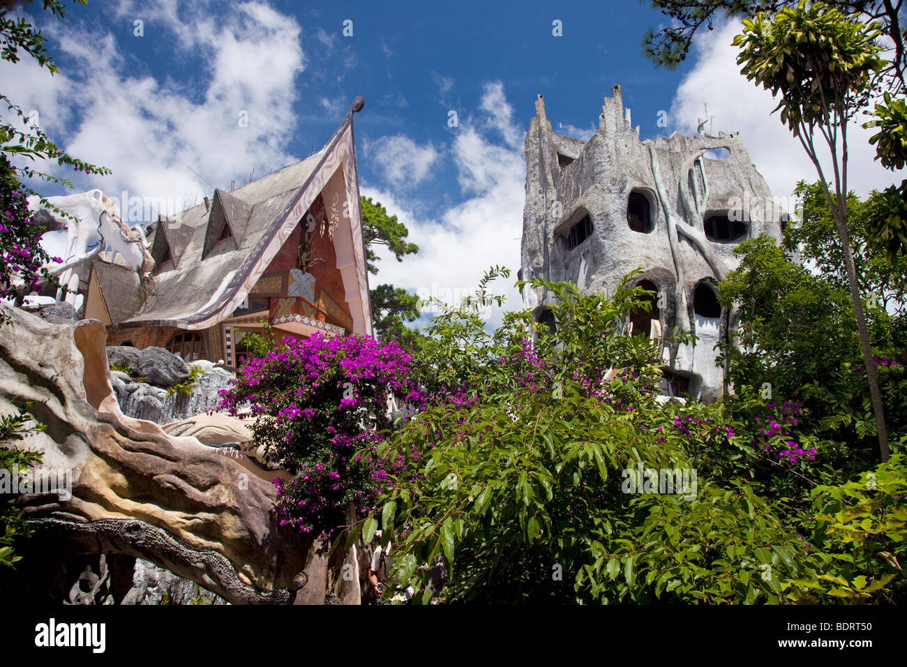 Le Crazy House à Dalat, Vietnamn Banque D'Images