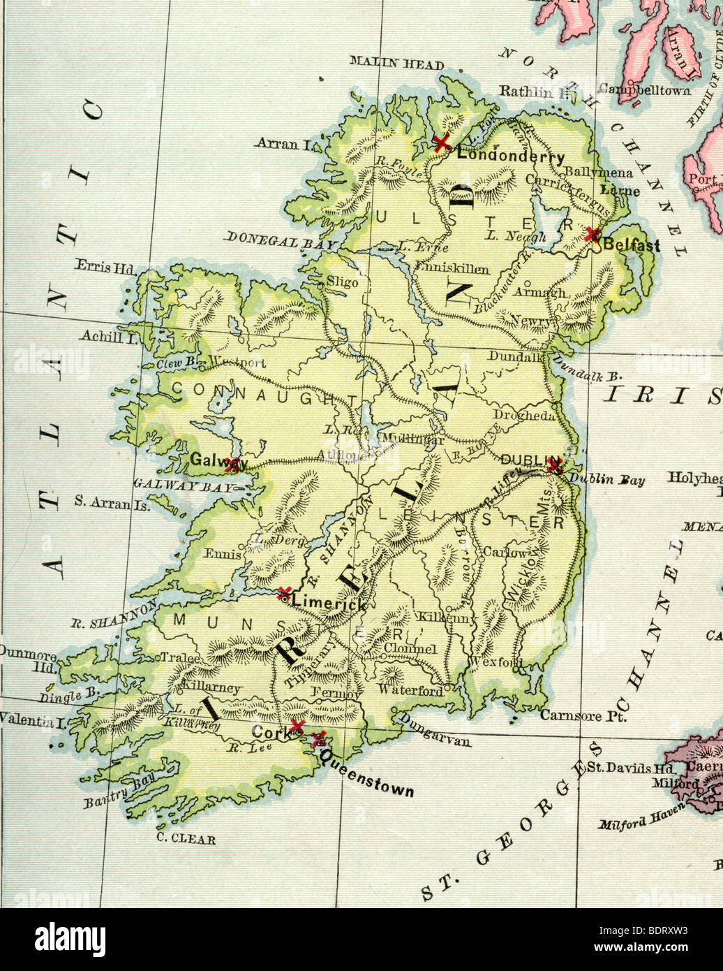 Ancienne Carte D Origine De L Irlande A Partir De 1875 Manuel De Geographie Photo Stock Alamy Ancienne Carte D Origine De L Irlande A Partir De 1875 Manuel De Geographie Photo Stock Alamy