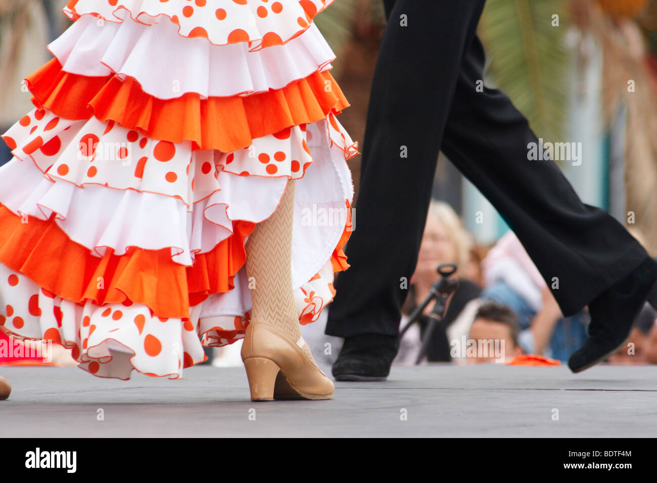 Les danseurs de flamenco de fiesta en Espagne Banque D'Images