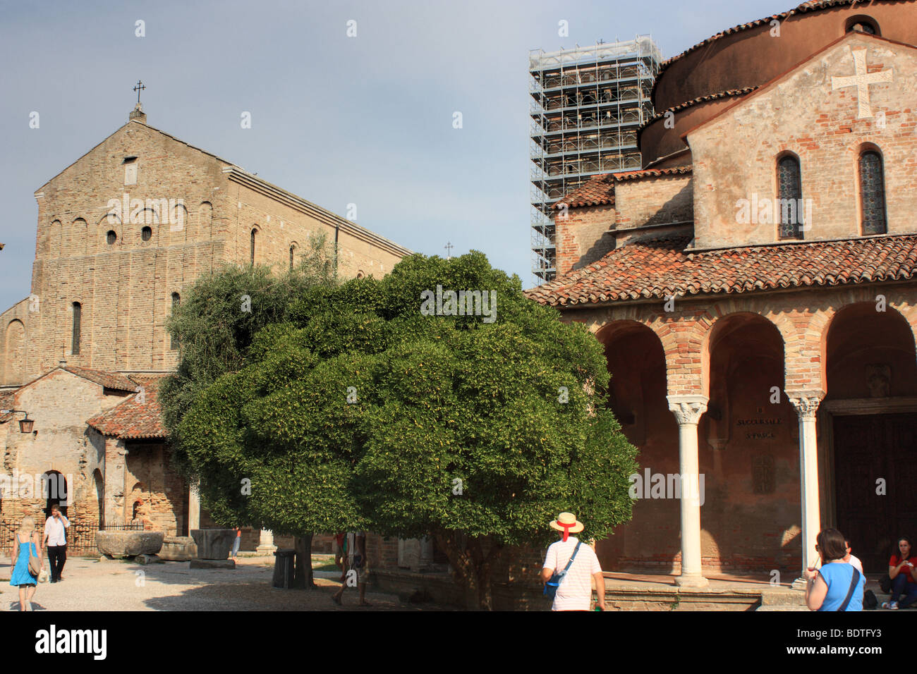Basilique de Santa Maria Assunta et l'église Santa Fosca, l'île de Torcello Banque D'Images