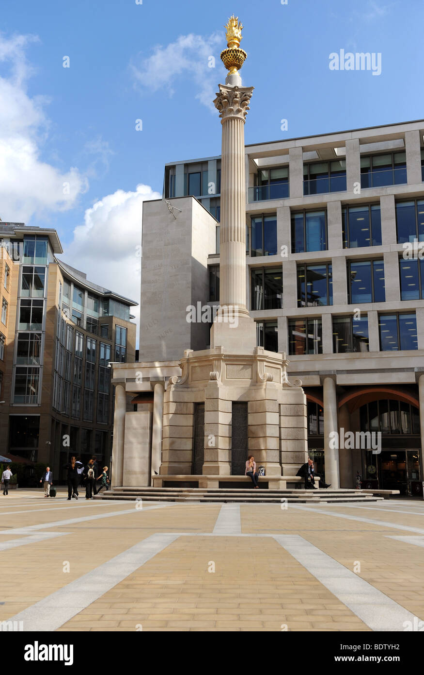 La Bourse de Londres, Paternoster Square Banque D'Images