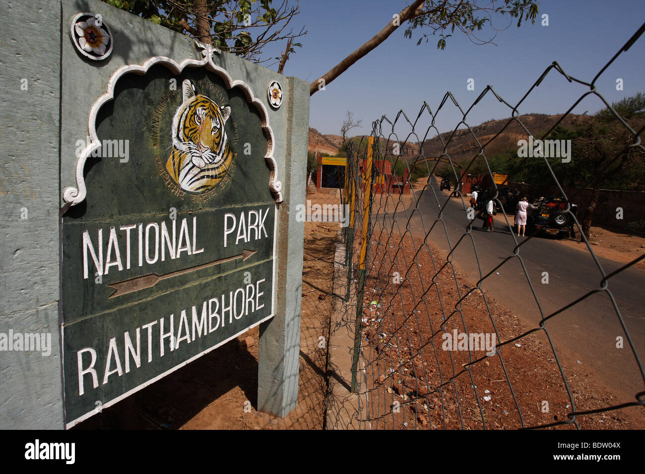 Le parc national de Ranthambore impressionen aus dem en indien, les impressions sur le parc national de Ranthambore en Inde Banque D'Images