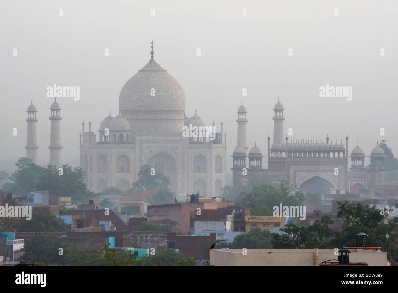 Taj Mahal, mausolée à Agra, weltberuehmtes indien, l'Inde Banque D'Images