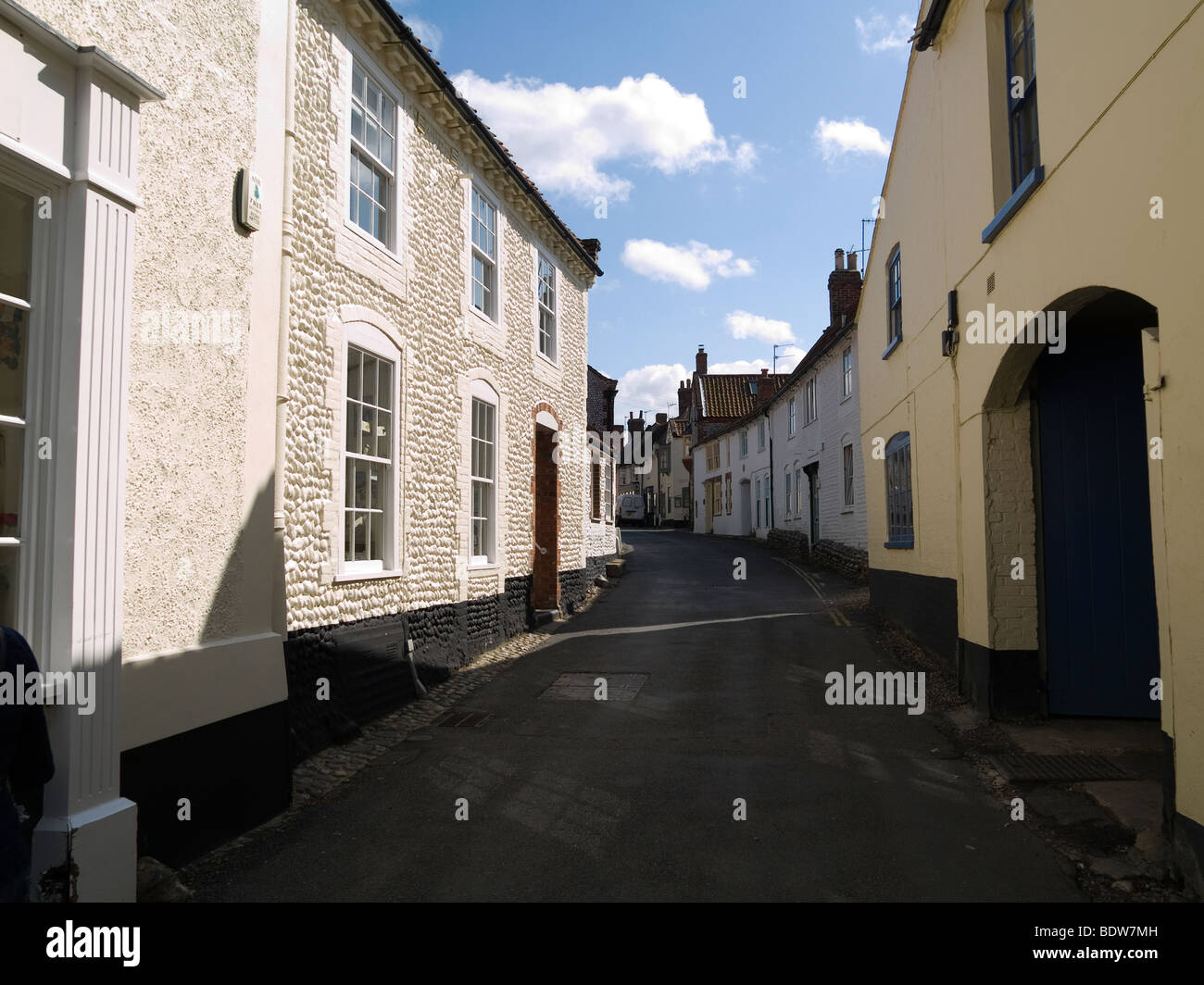 Village abandonné dans la rue Norfolk Blakeney Banque D'Images