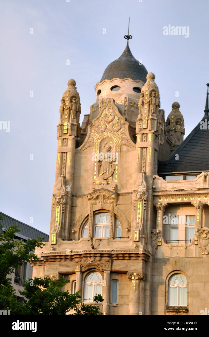 L'Europe de l'Est, Hongrie, Budapest, l'hôtel Gresham Palace Banque D'Images