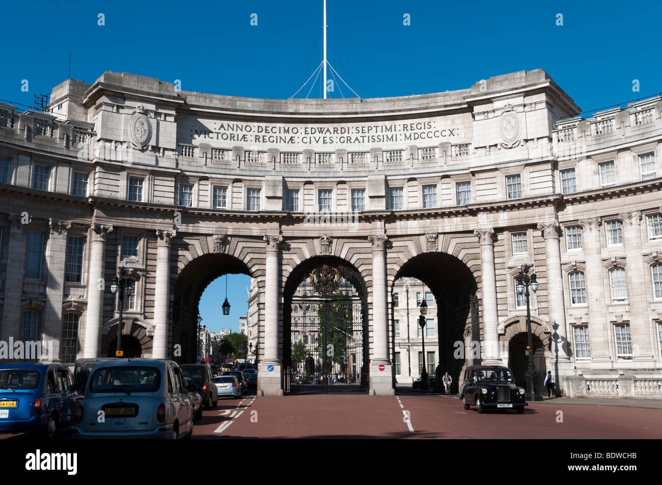 L'Admiralty Arch sur le Mall, Londres, Angleterre, Grande-Bretagne, Royaume-Uni Banque D'Images