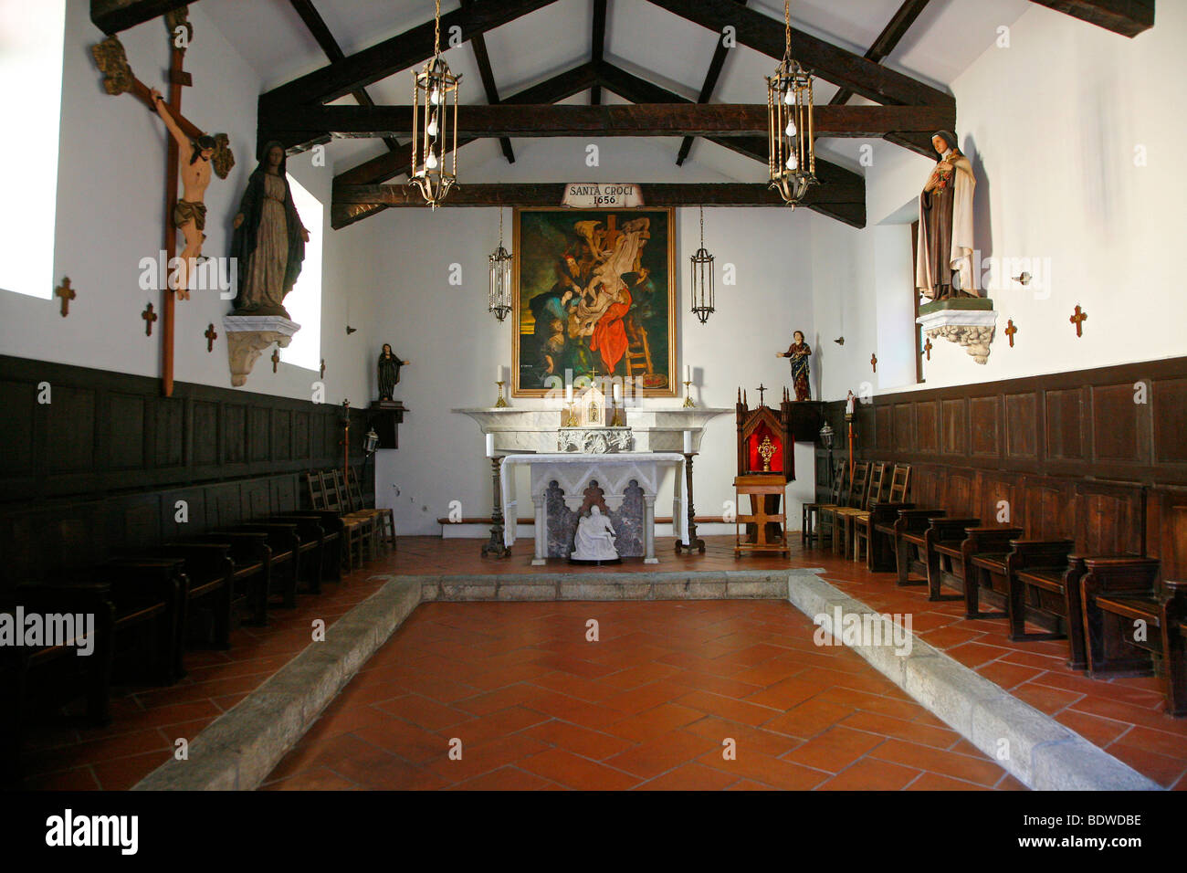 Venite adoremus Église, Porto Vecchio, Corse, France, Europe Banque D'Images