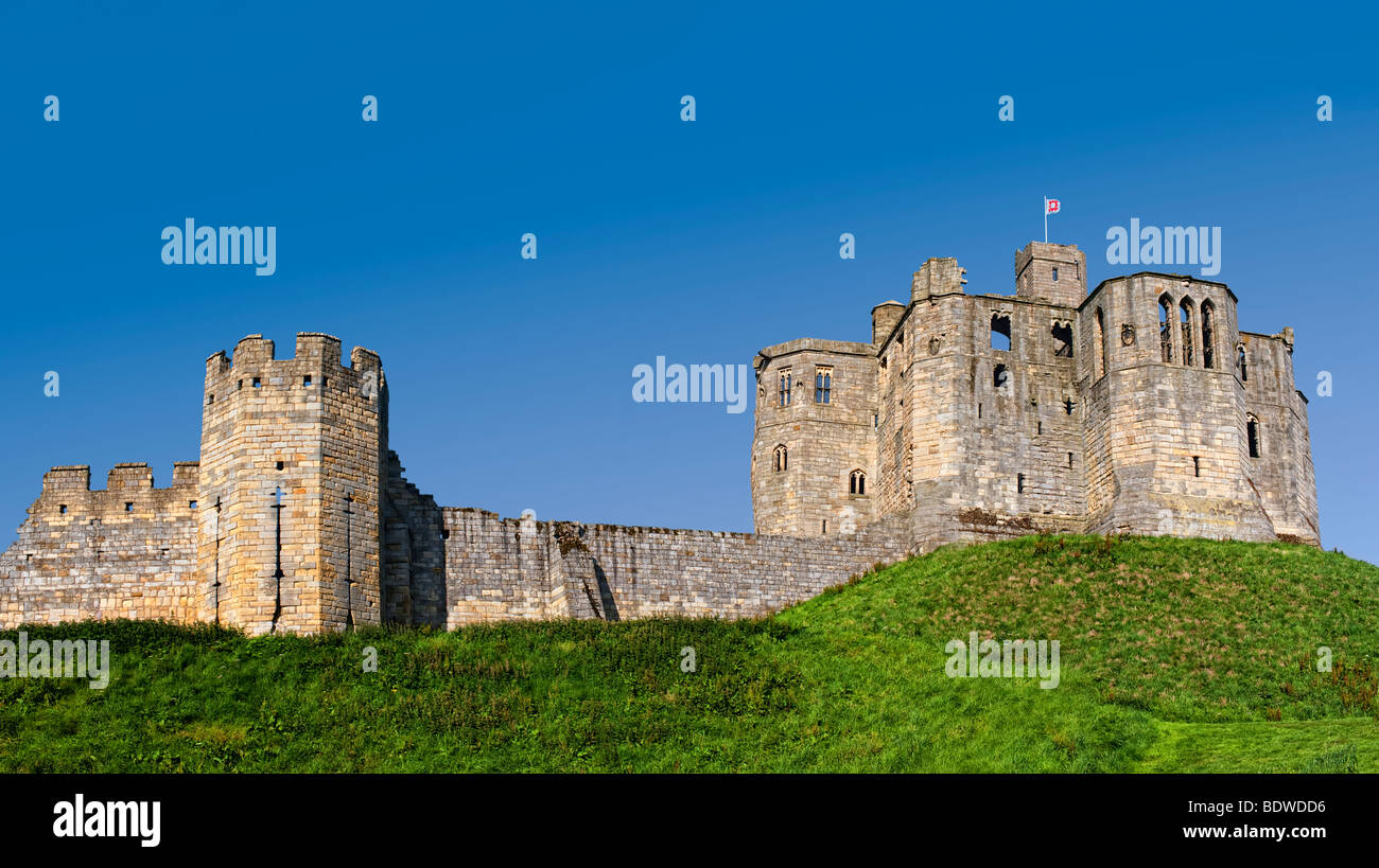 Château de Warkworth, Northumbria, de l'Est Banque D'Images