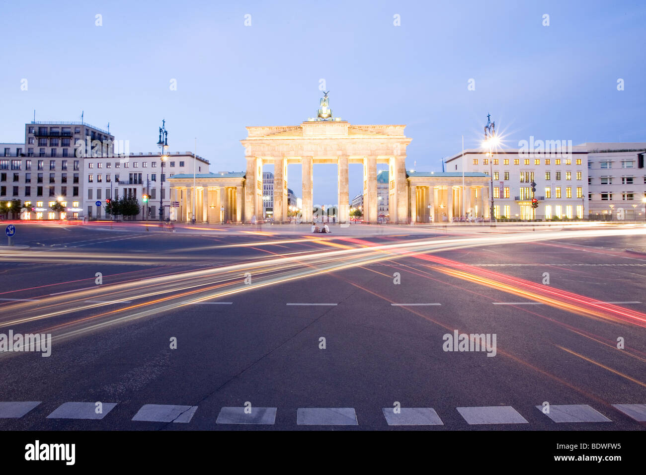 Porte de Brandebourg, Berlin, Germany, Europe Banque D'Images