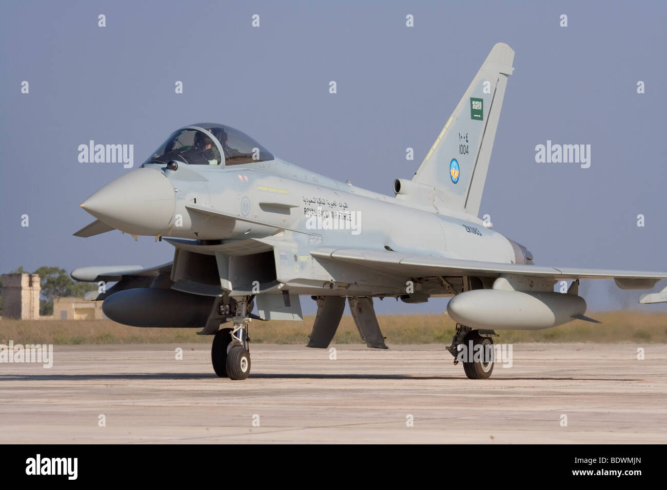 Avions militaires modernes. Royal Saudi Air Force Eurofighter EF 2000 Typhoon jet fighter avion. Banque D'Images