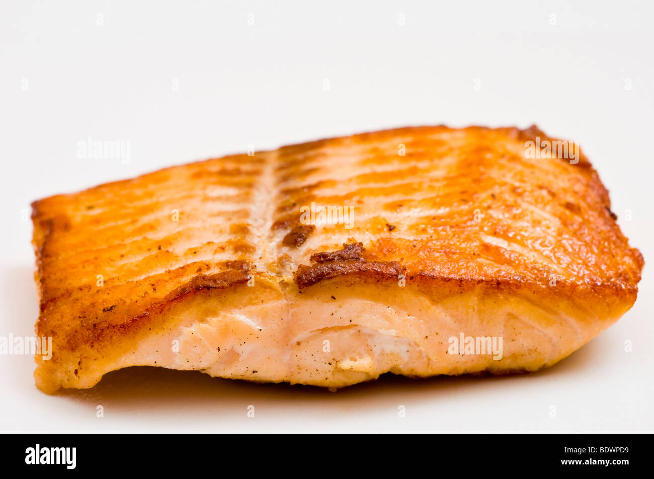 Filet de poisson Saumon cuit Shoot Studio Banque D'Images