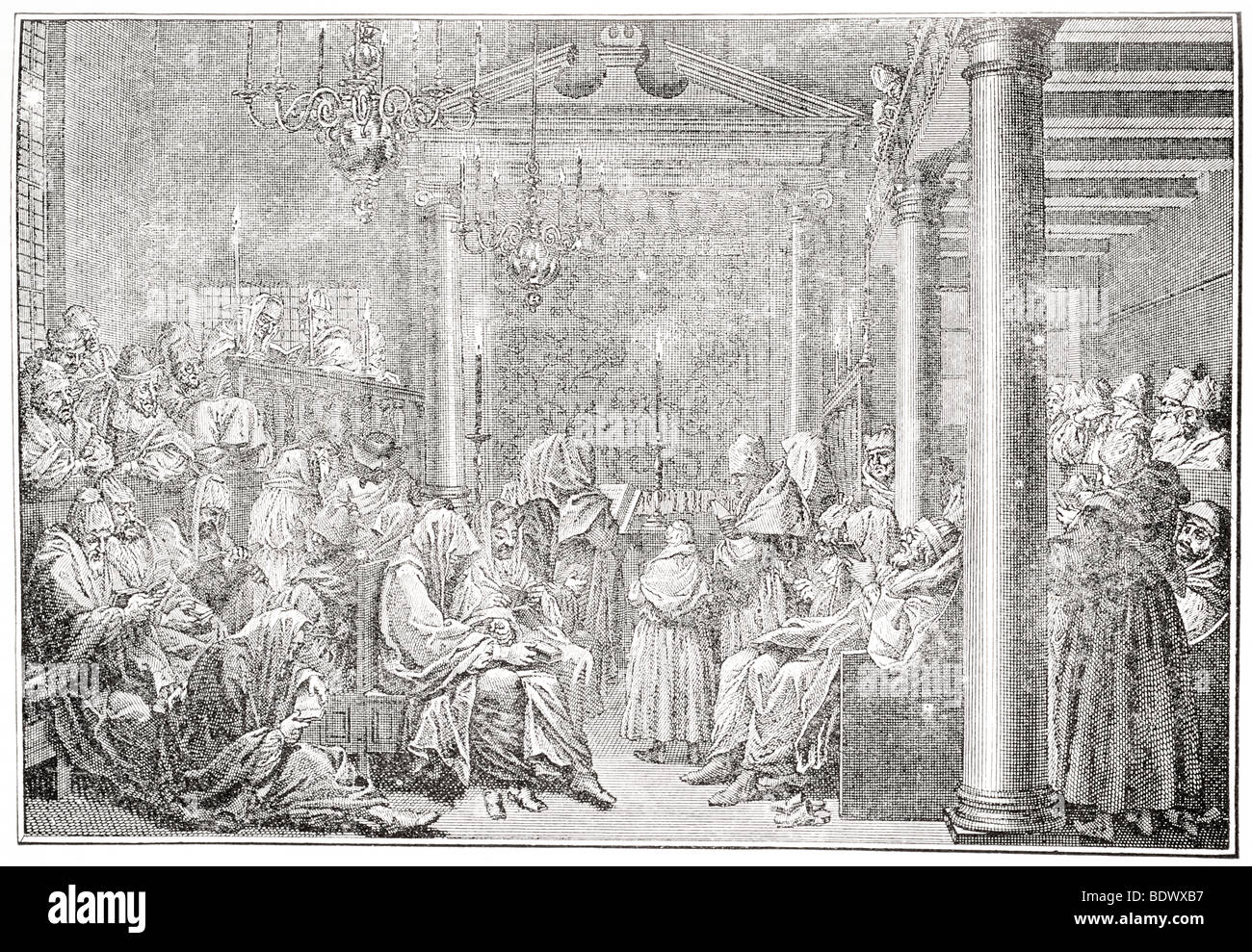 Jour des Expiations rite allemand Banque D'Images