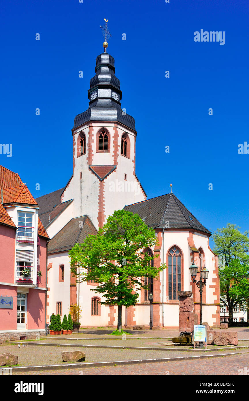 Sankt Martinskirche Eglise Saint-Martin, Ettlingen, Forêt Noire, Bade-Wurtemberg, Allemagne, Europe Banque D'Images