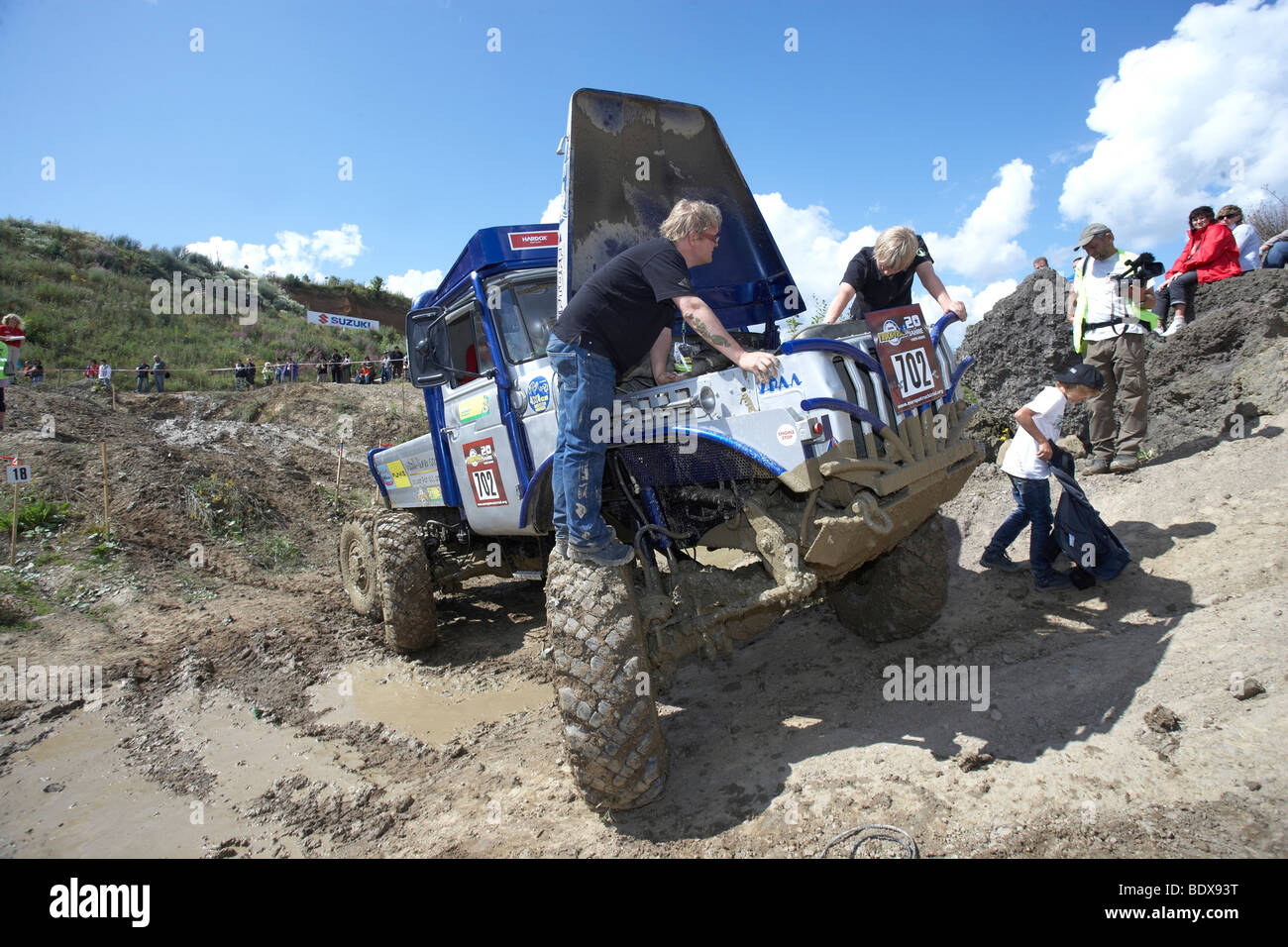 Truck Trial Championnat Européen, Truck-Grand-Prix 2009 de l'ADAC, Nuerburgring, Rhénanie-Palatinat, Allemagne, Europe Banque D'Images