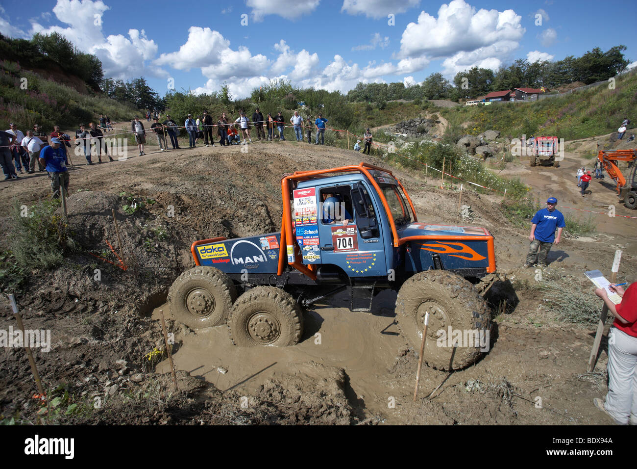 Truck Trial Championnat Européen, Truck-Grand-Prix 2009 de l'ADAC, Nuerburgring, Rhénanie-Palatinat, Allemagne, Europe Banque D'Images