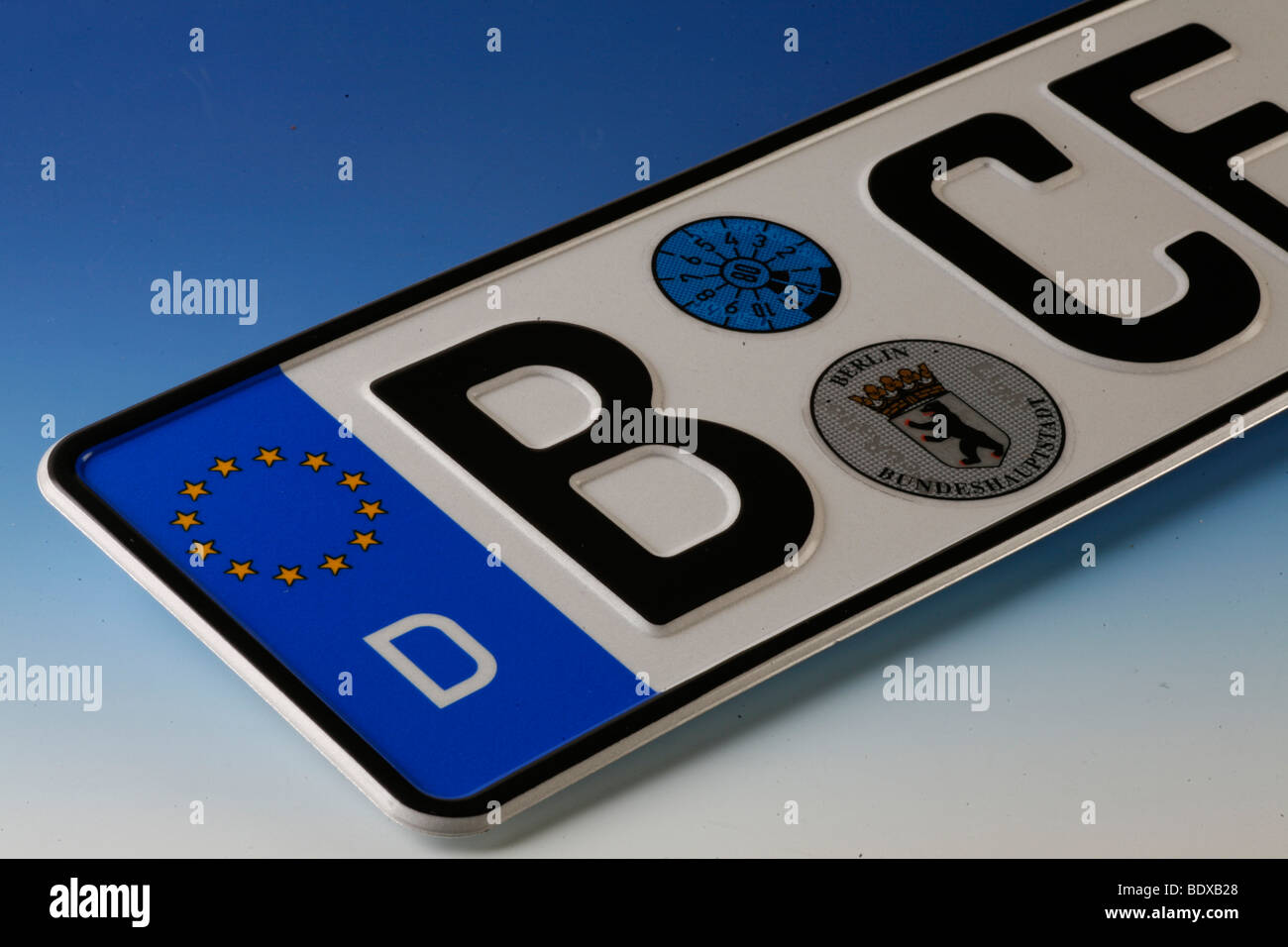 Plaques d'immatriculation allemandes Banque de photographies et d