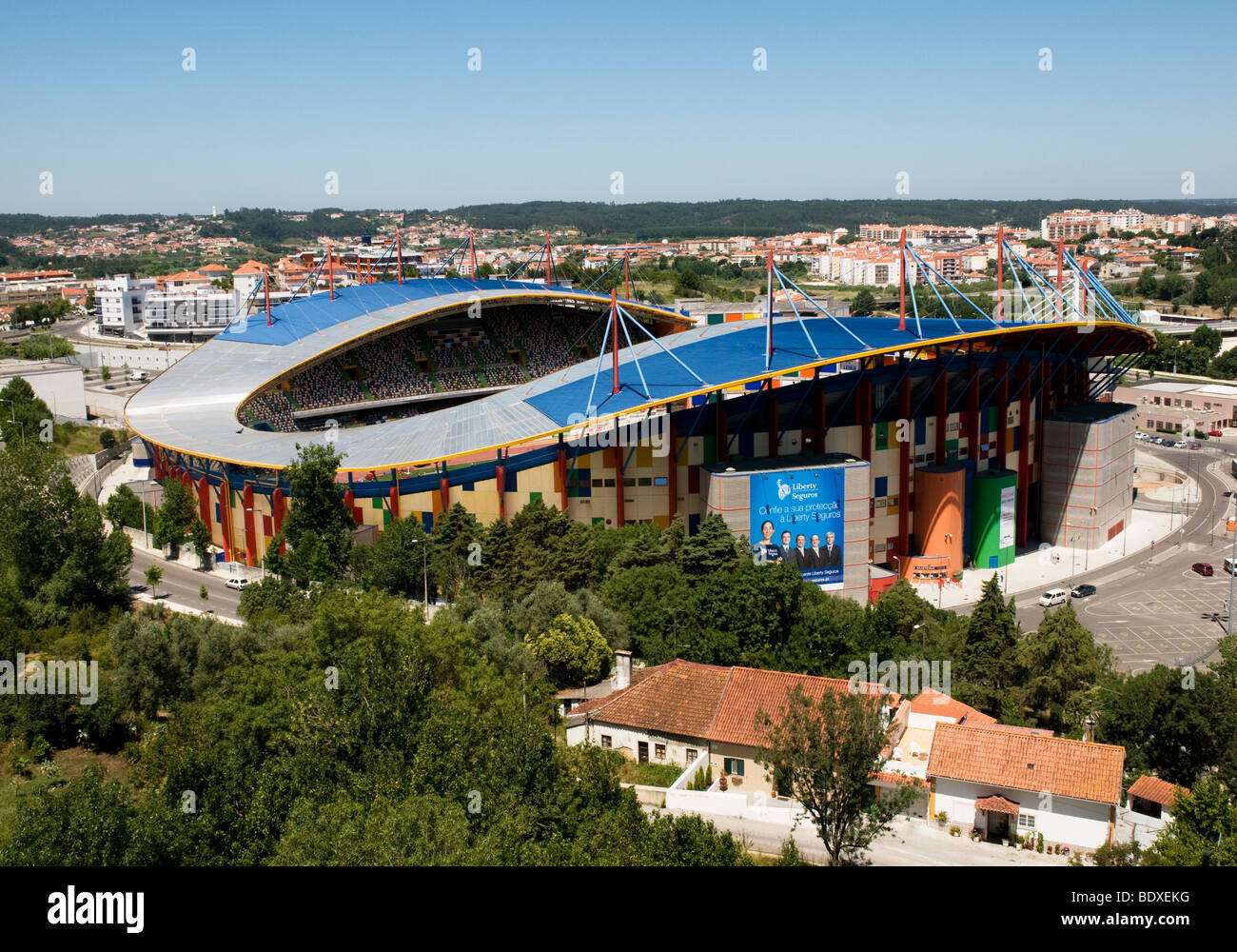 Les 35 000 places municipales Estádio Dr Magalhães Pessoa stade de football à Leiria, Portugal central Banque D'Images