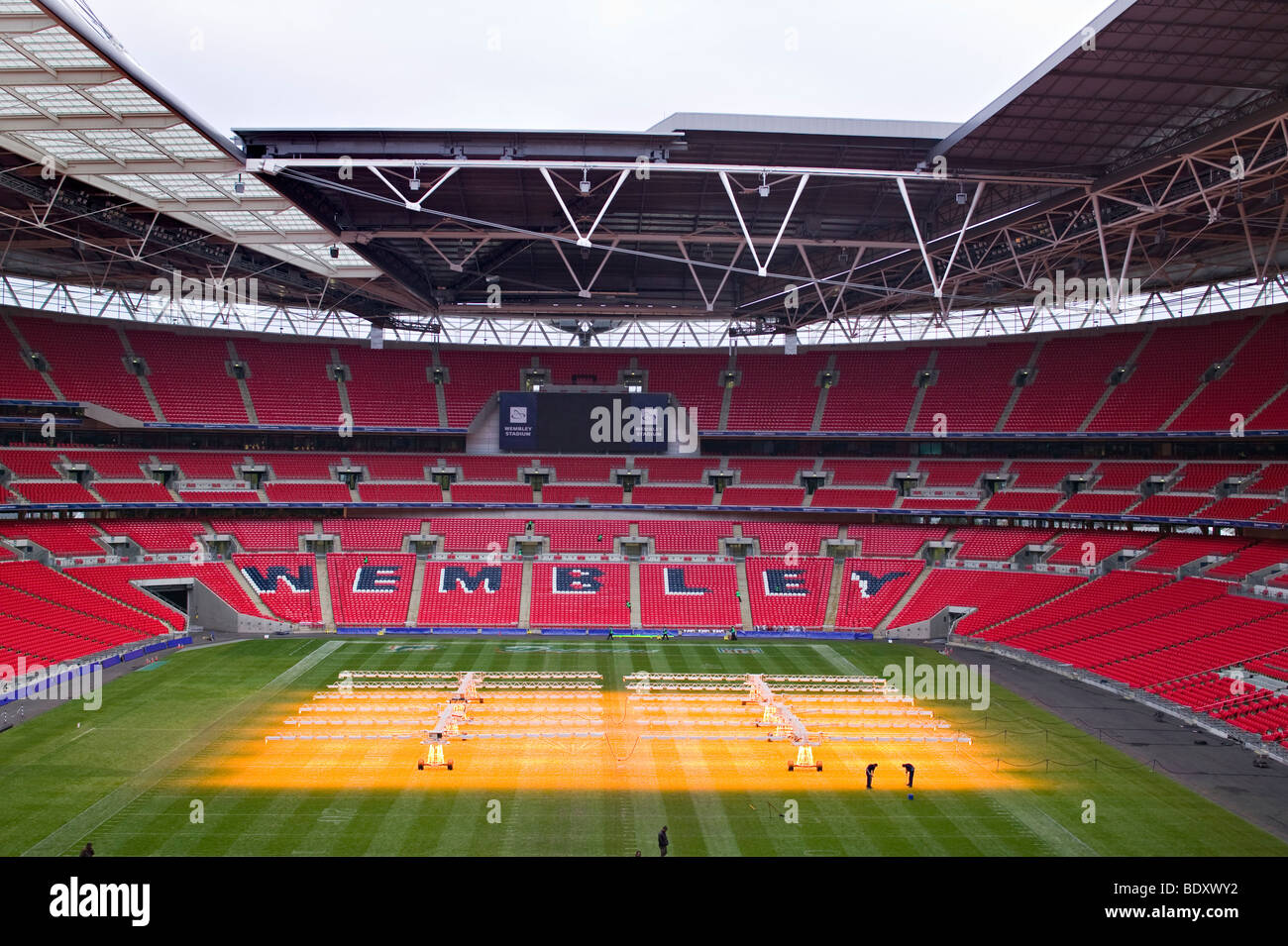 Le nouveau stade de Wembley à traiter Banque D'Images