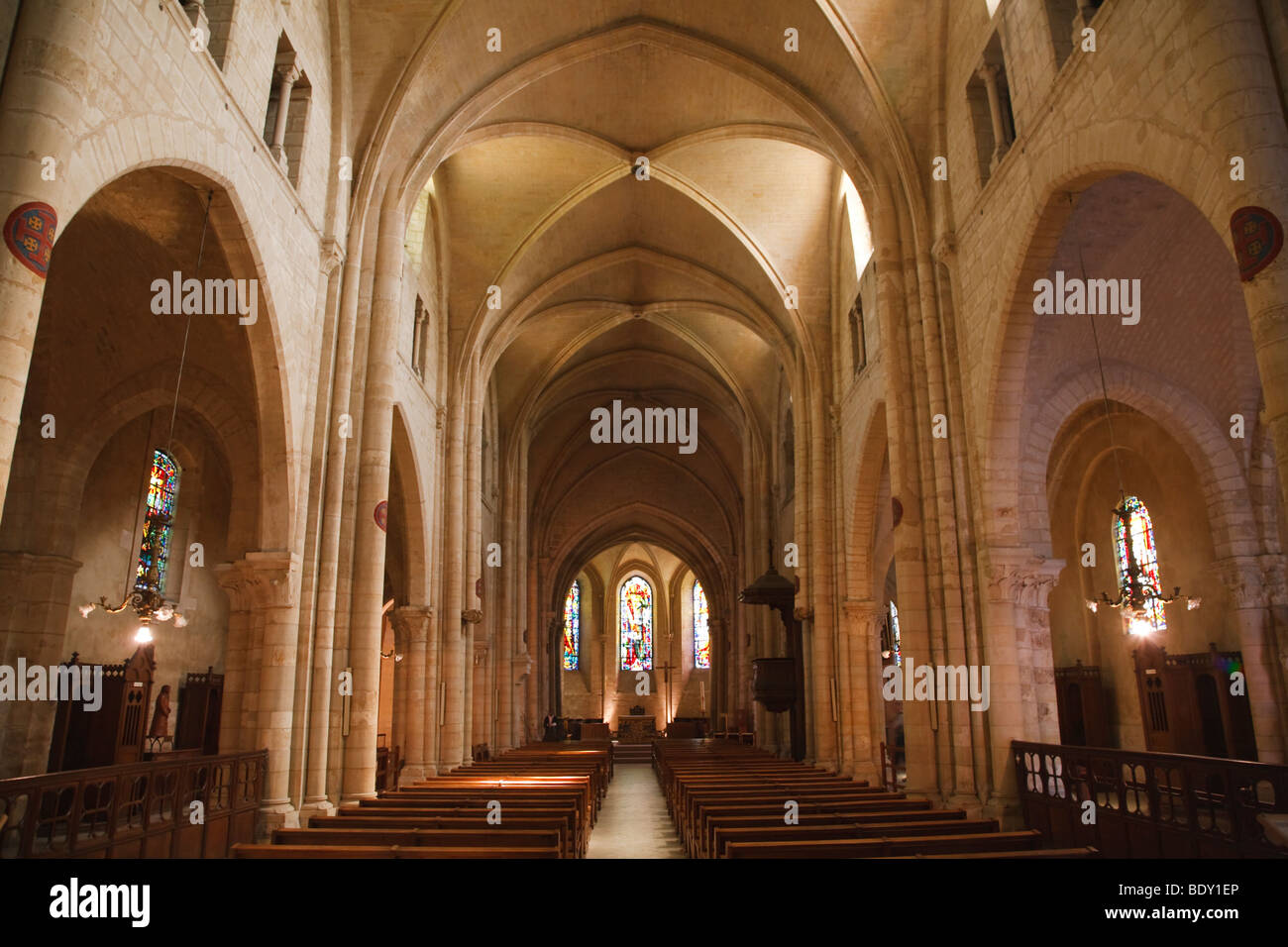 Intérieur de l église St Pierre de Montmartre à Paris France Banque D Images Photo Stock