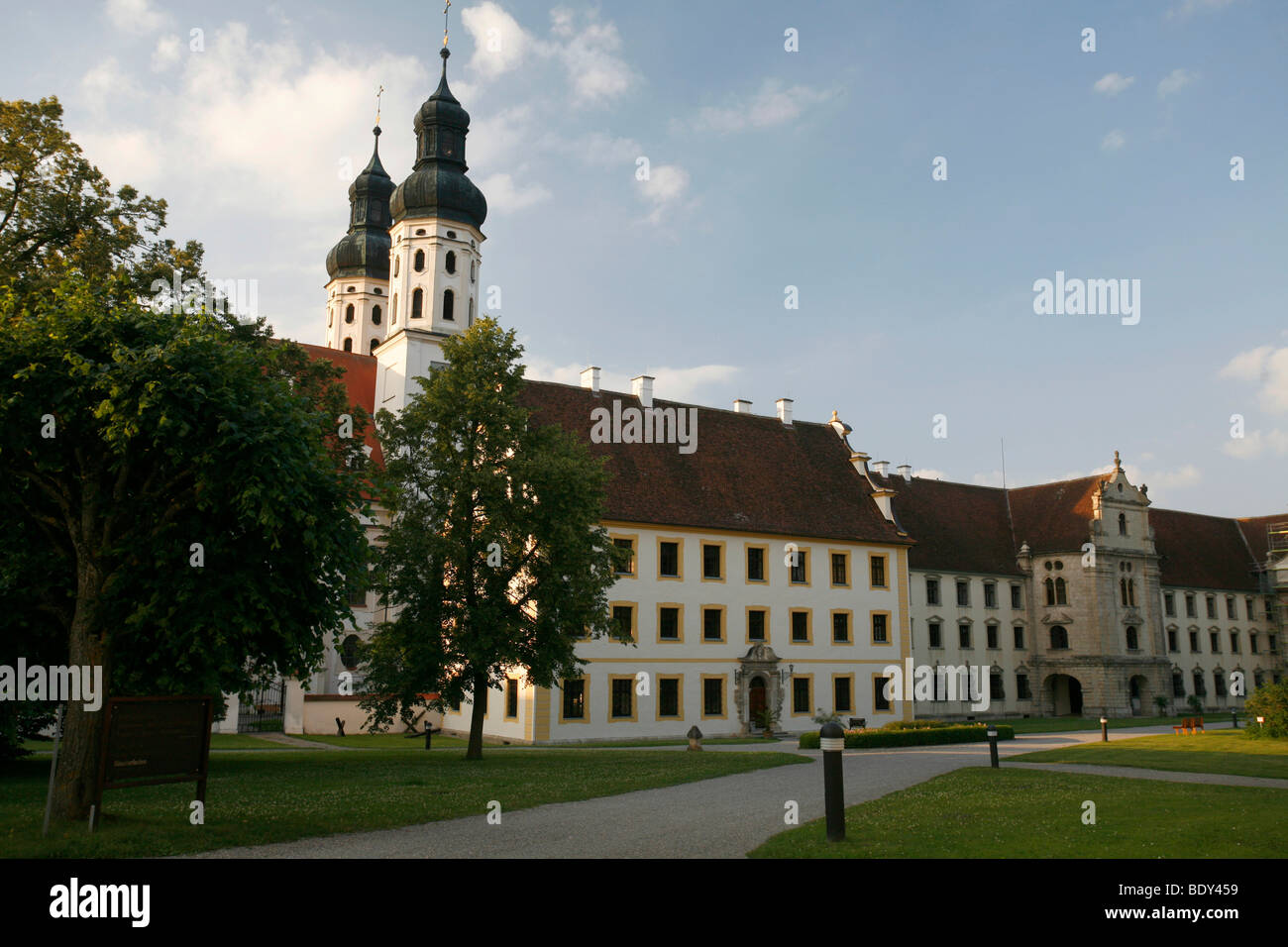 L'Académie ecclésiastique de la formation des enseignants, l'Église et de l'ancien monastère, Obermarchtal Alb-danube-Kreis, Bade-Wurtemberg, Allemagne Banque D'Images