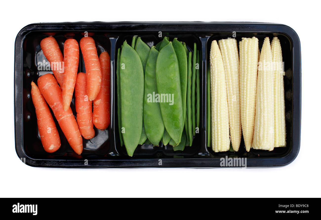 Paquet de légumes sautés Banque D'Images