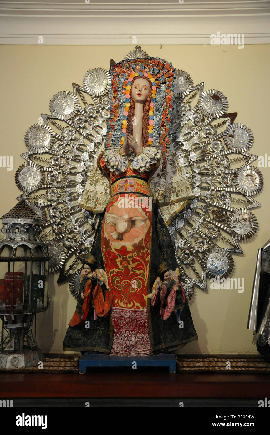 Femme à long cou, figure, Museo Manos Peruanas, centre historique, Lima, Pérou, Amérique du Sud, Amérique latine Banque D'Images