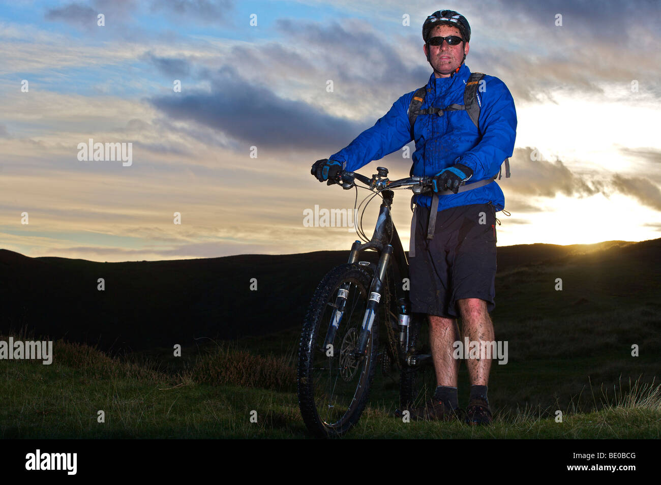 Portrait d'un vélo de montagne. Banque D'Images