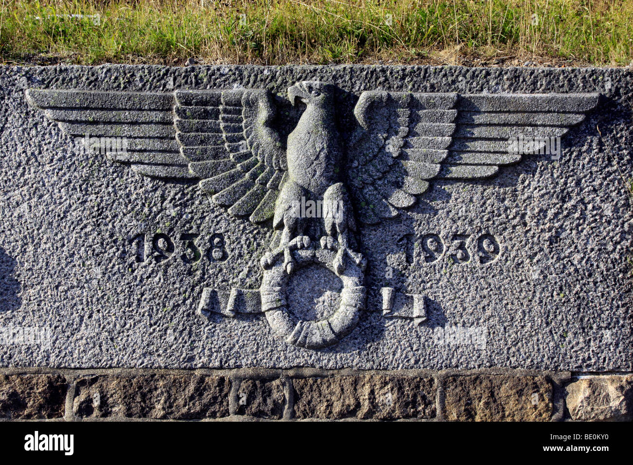 Aigle impérial, décoration sur un mur, Feldberg, Bade-Wurtemberg, Allemagne, Europe Banque D'Images