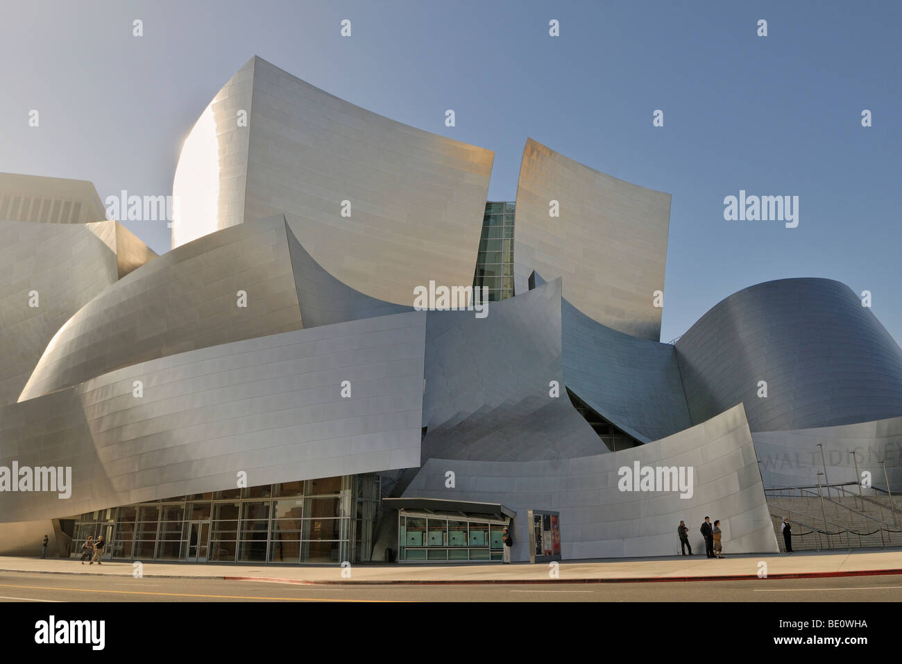 Walt Disney Concert Hall, vue partielle, l'architecte Frank O. Gehry, Los Angeles, Californie, USA Banque D'Images