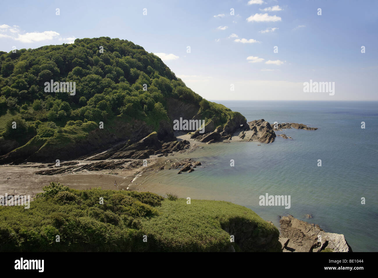 La côte à combe martin sur la côte nord du Devon Banque D'Images