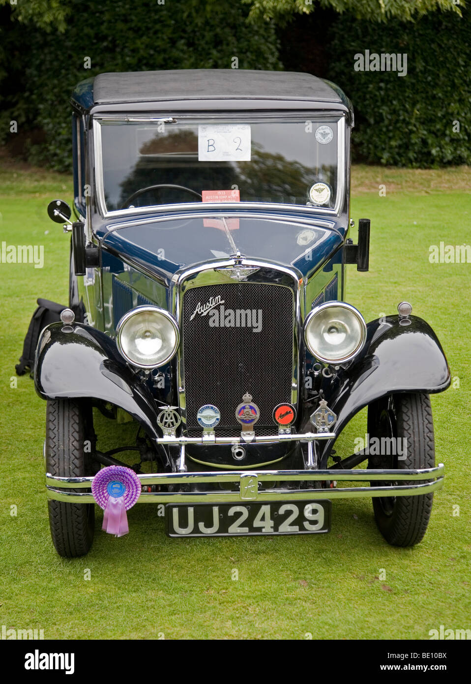 Austin vintage classic car à la Wilton Park Classic Car Show Exposition, Batley, West Yorkshire, Royaume-Uni Banque D'Images