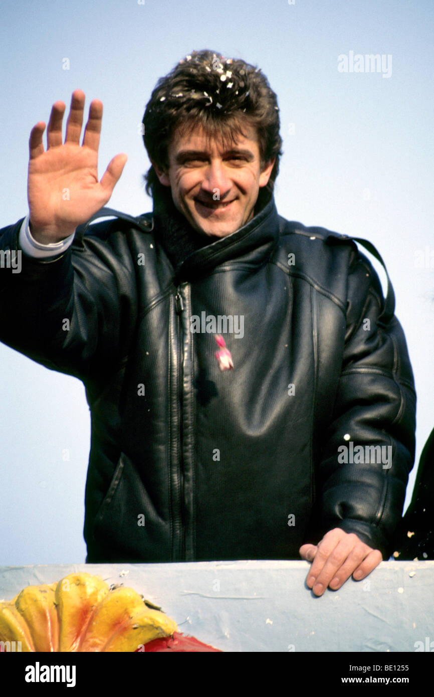 Ezio Greggio, Oleggio, Novara, Italie 1987 Banque D'Images