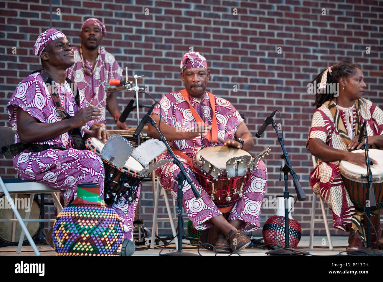 L'âme en mouvement joue au Centre des arts de BlackRock à Germantown, Maryland, dans le cadre de sa série de musique d'été en plein air. Banque D'Images