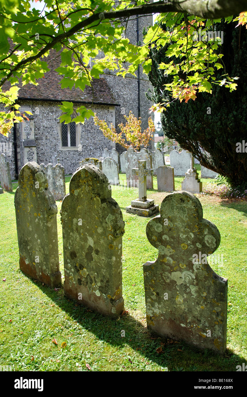 St.Mary's Church, Kings digne, Hampshire, Angleterre, Royaume-Uni Banque D'Images