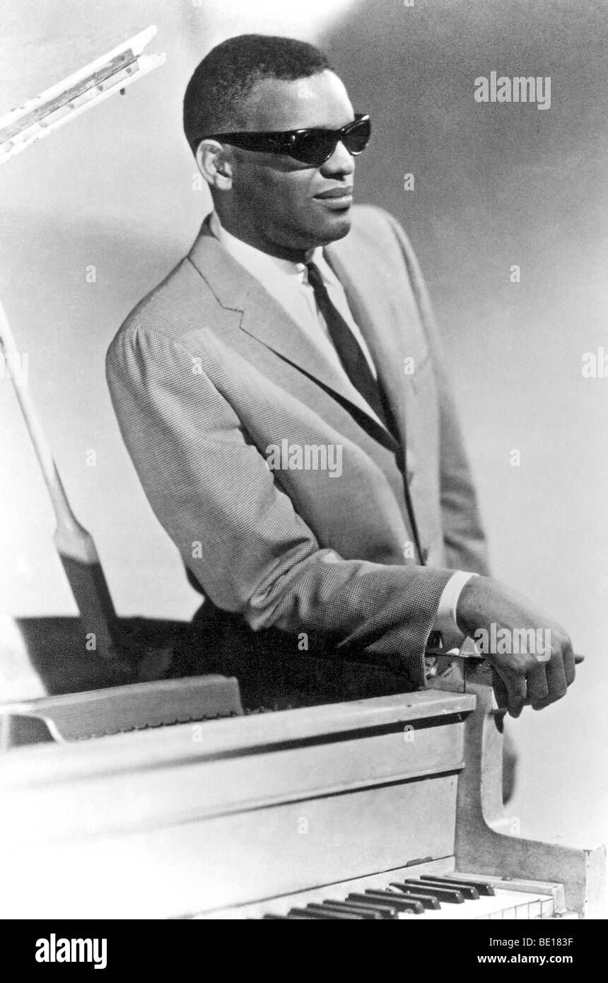 RAY CHARLES - musicien de jazz américain Banque D'Images