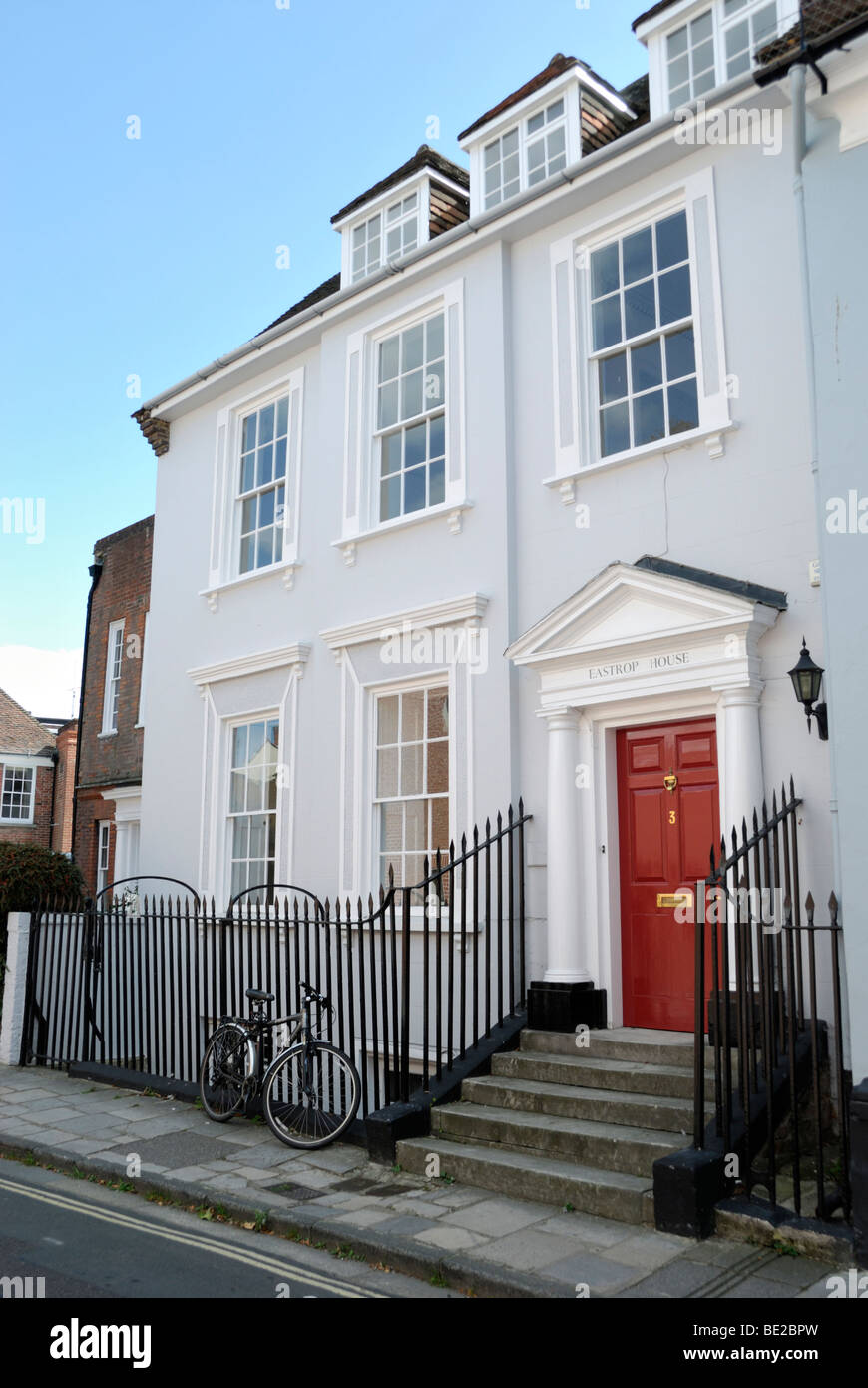 Maison Eastrop géorgienne au Pallant, Chichester, Sussex, Angleterre Banque D'Images