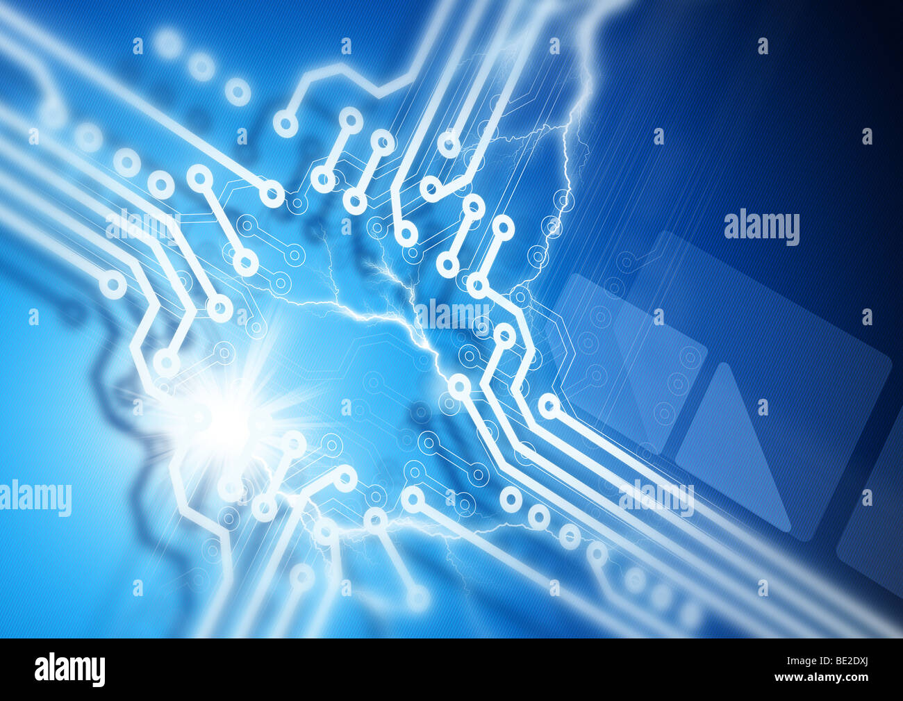 Fusion de circuit Banque D'Images