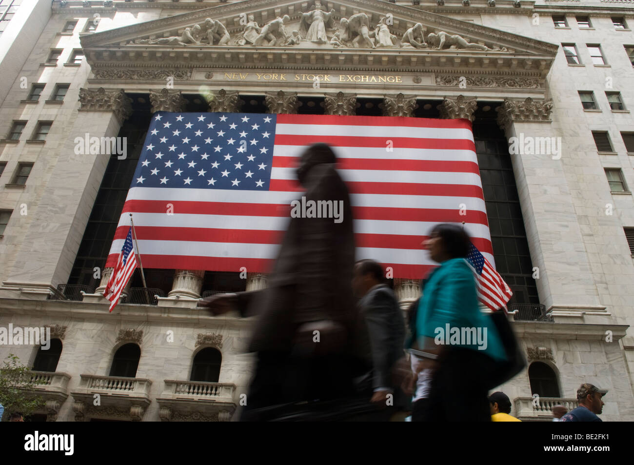 La Bourse de New York à New York Banque D'Images