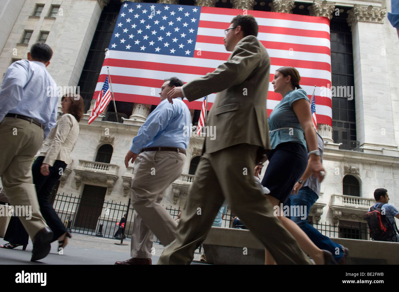La Bourse de New York à New York Banque D'Images