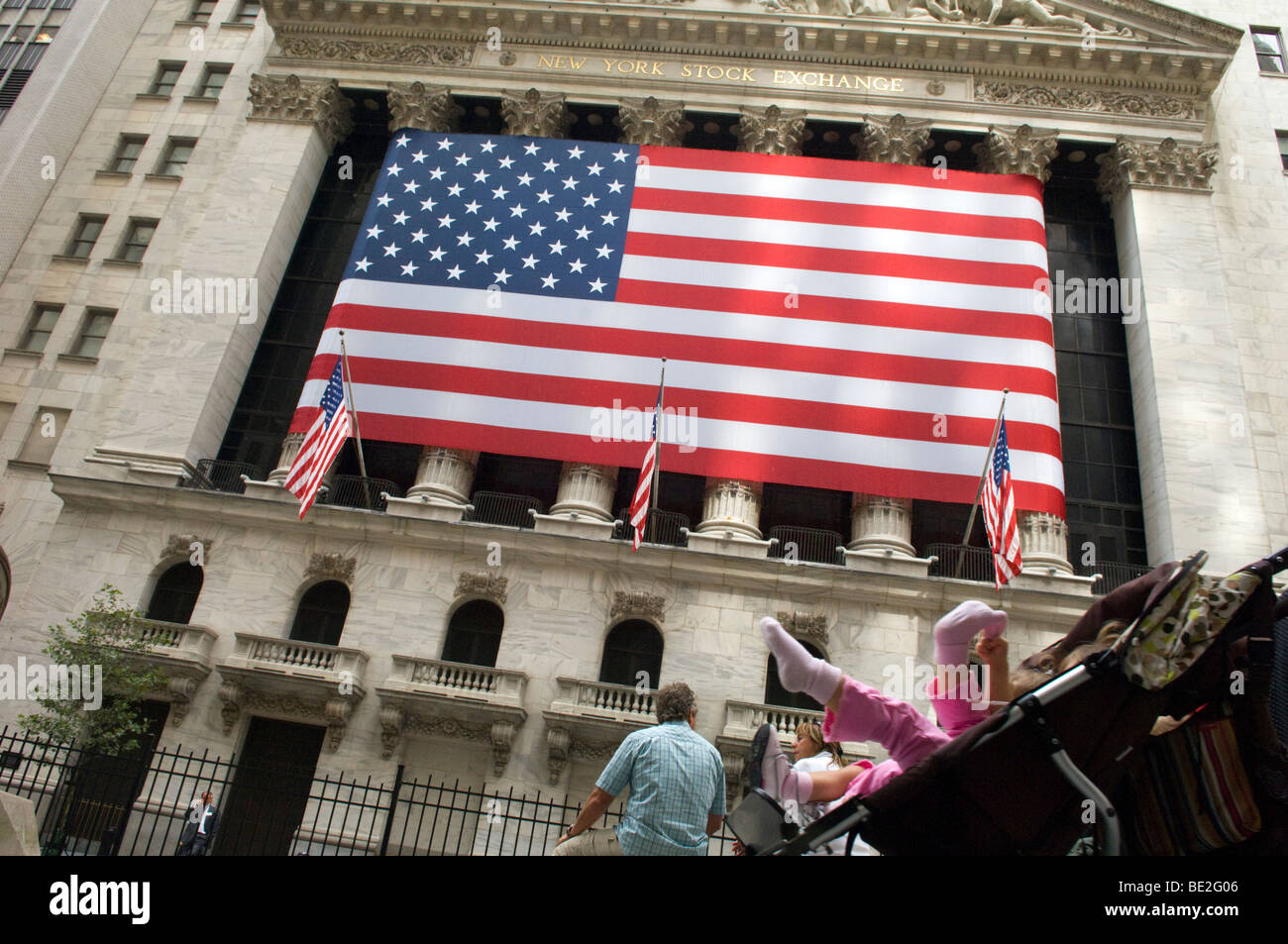 La Bourse de New York à New York Banque D'Images