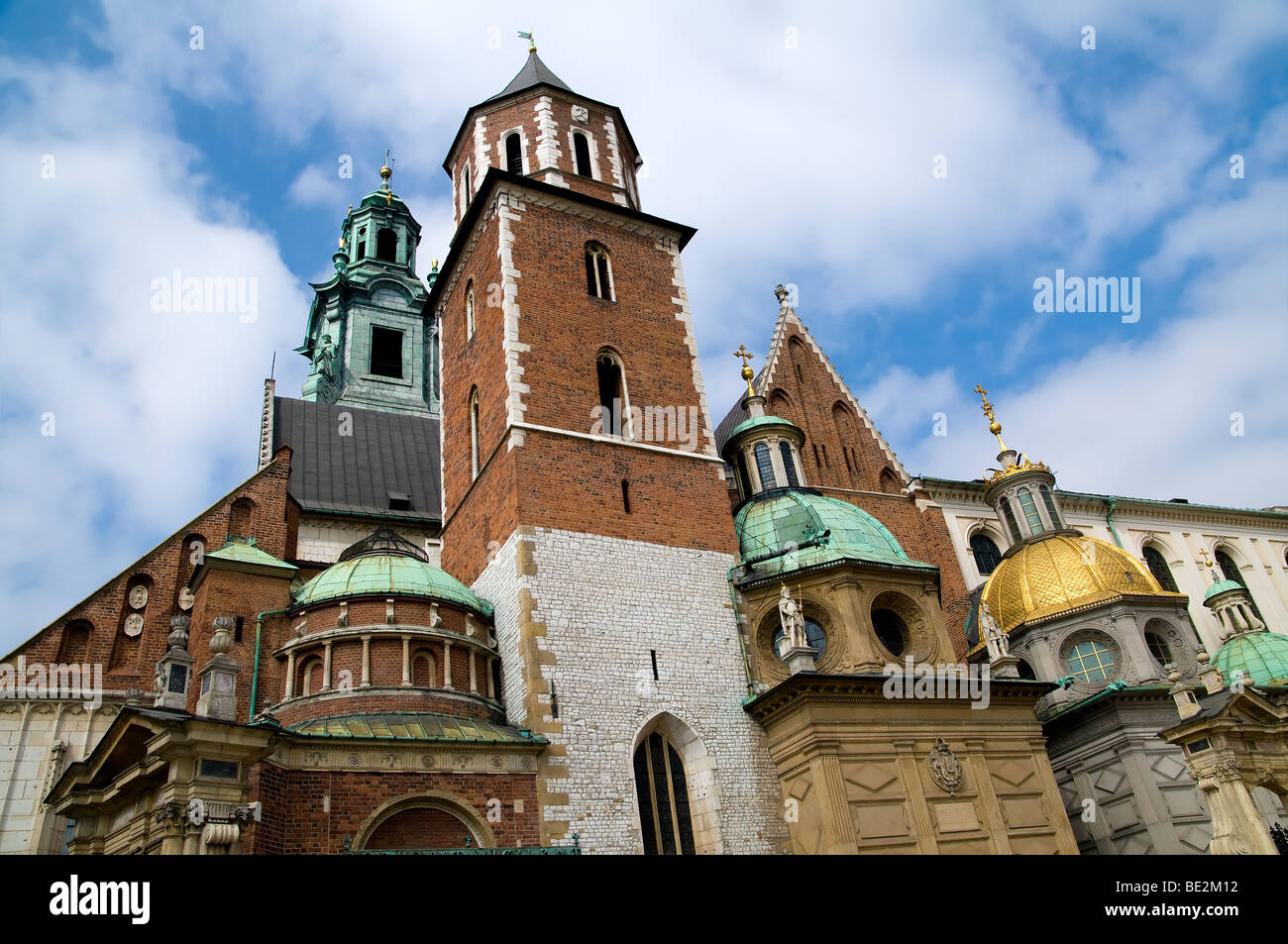 Le château royal de Wavel à Cracovie, Pologne. La Wavel est un lieu de grande importance pour le peuple polonais. Banque D'Images