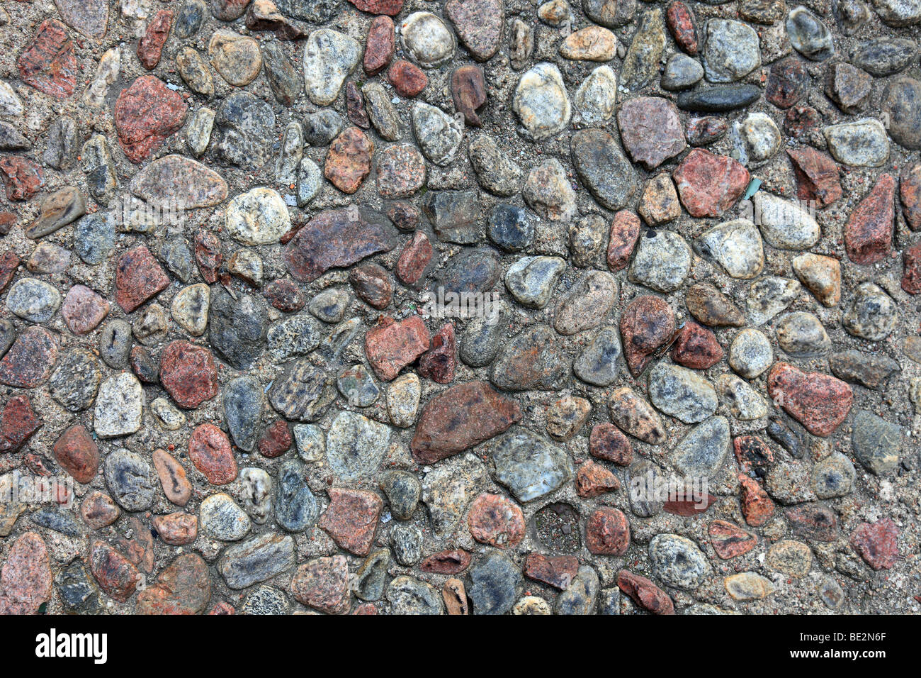 Galets de fond texturé trottoir. Banque D'Images