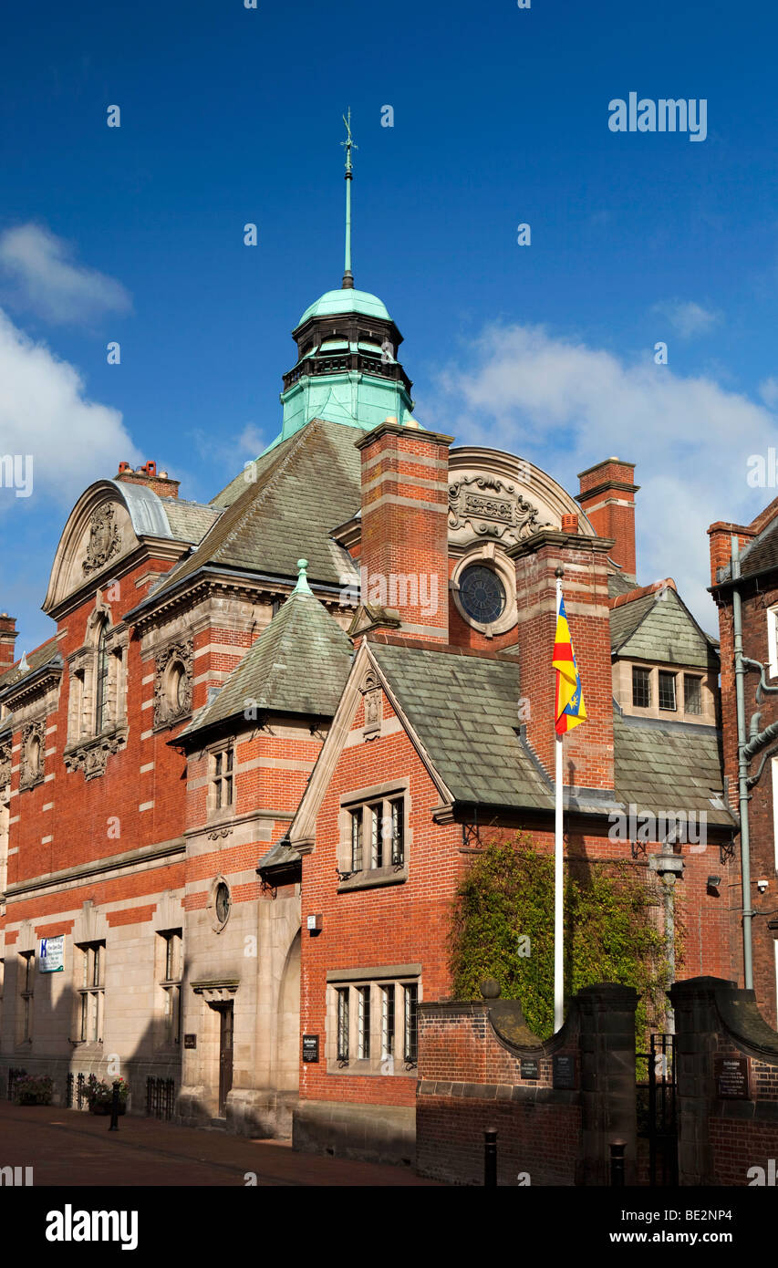 Royaume-uni, Angleterre, Staffordshire, Stafford, Martin Street, County Council bâtiments conçus par Thomas Hare Banque D'Images