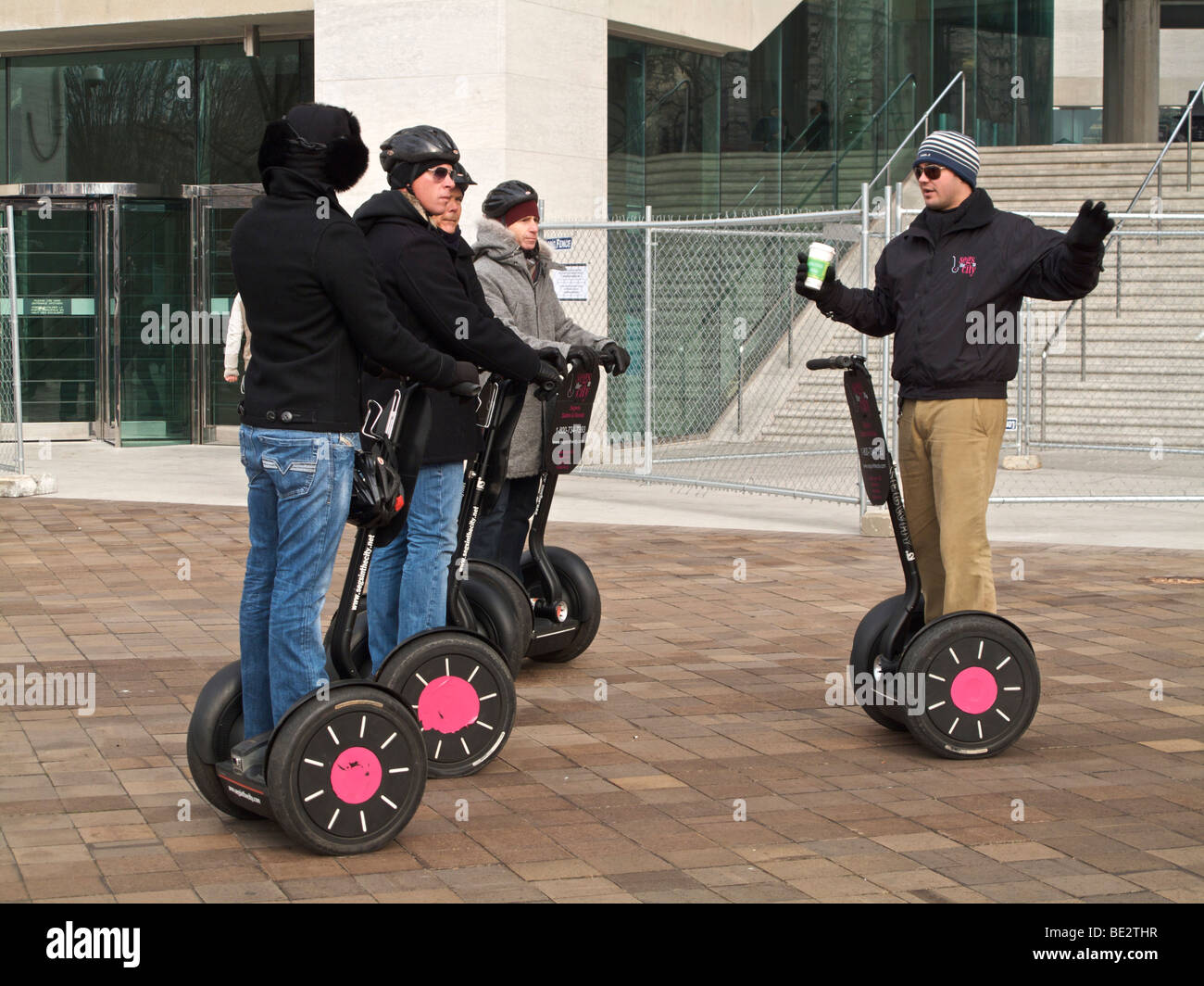 Segway tour. La veille de l'inauguration. Washington DC. Janvier 2009 Banque D'Images