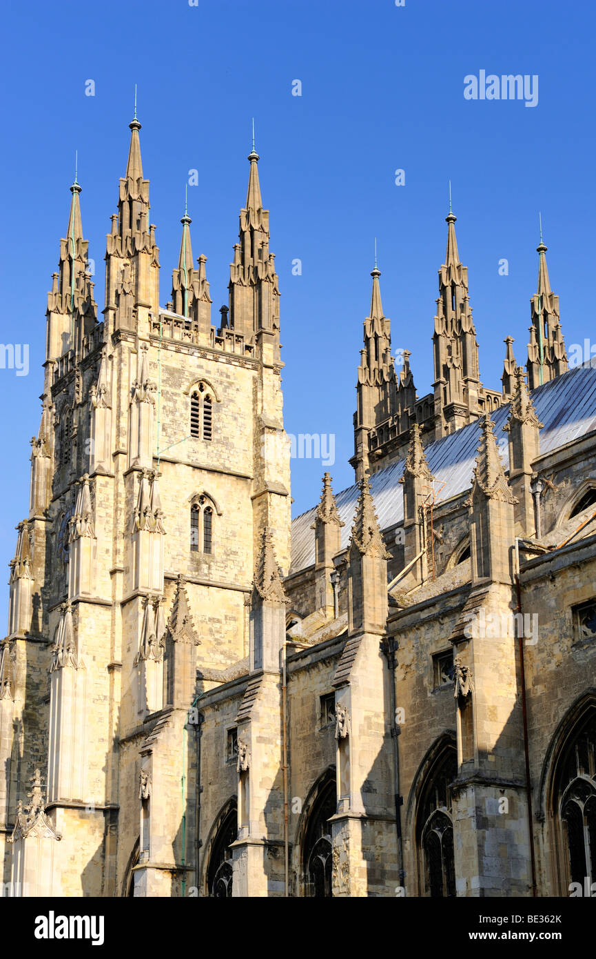 La Cathédrale de Canterbury, Kent, Angleterre, Royaume-Uni, Europe Banque D'Images