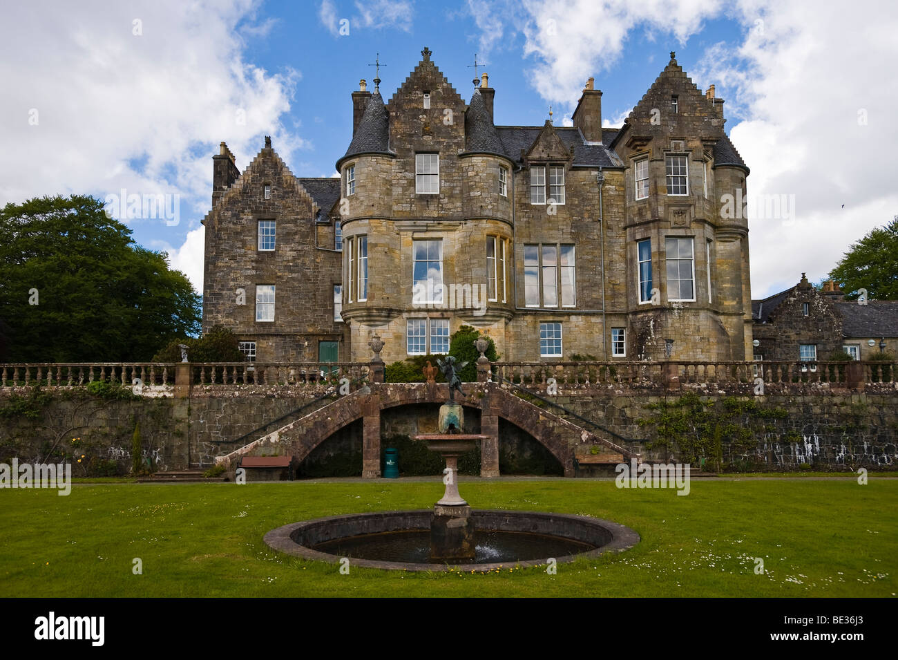 Torosay Castle et ses jardins, Craignure, Isle of Mull, Scotland, Royaume-Uni, Europe Banque D'Images