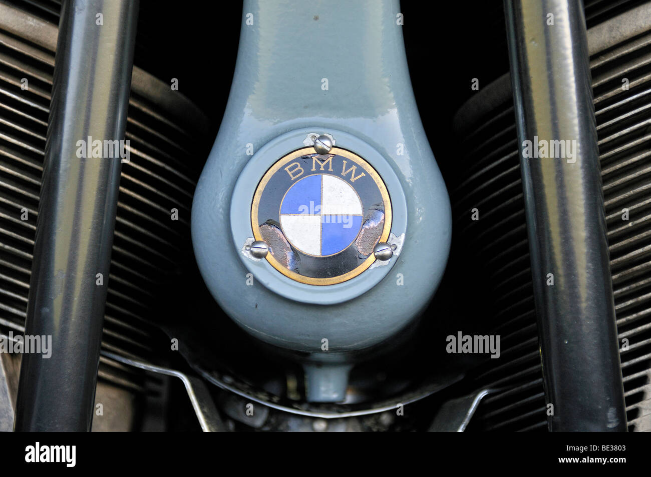 BMW emblème sur un moteur radial de l'avion de passagers et de transport Junkers JU-52, l'Allemagne, de l'Europe Banque D'Images