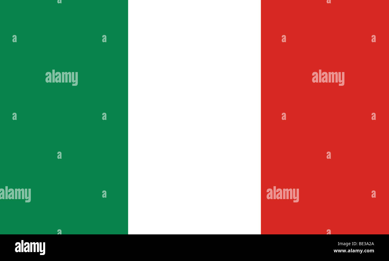 Illustration du drapeau italien Banque D'Images